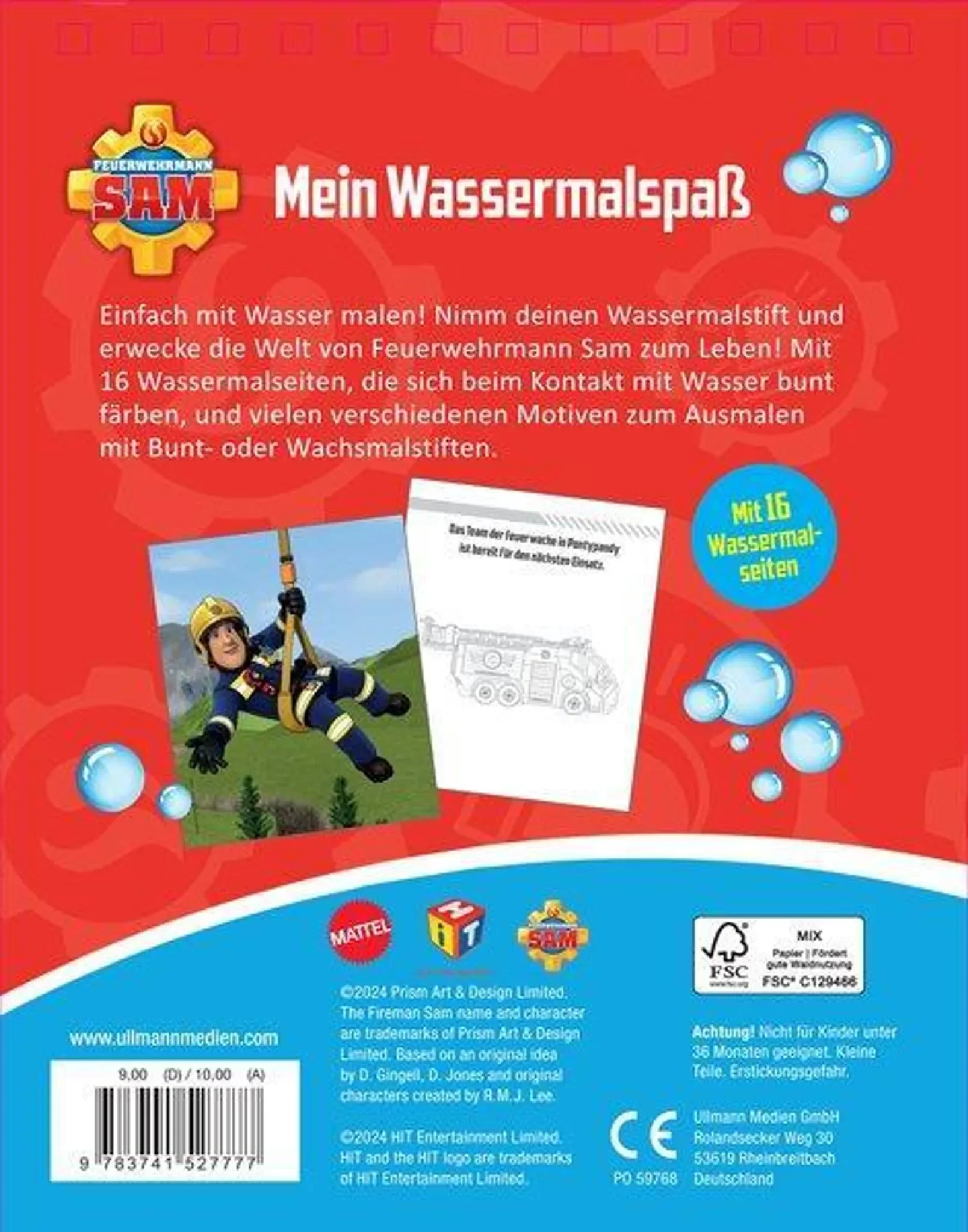 Mein Wassermalspaß – Feuerwehrmann Sam